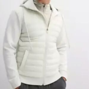 FLX men's mixed media jacket‎ white size XXL